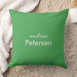 Custom name trendy modern minimalist cushion