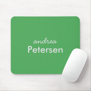 Custom name trendy modern minimalist mouse pad