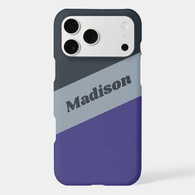 Custom name Tri-Colour phone cases (Back)