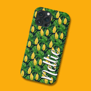 Custom Name Tropical Bold Flower - Phone Case