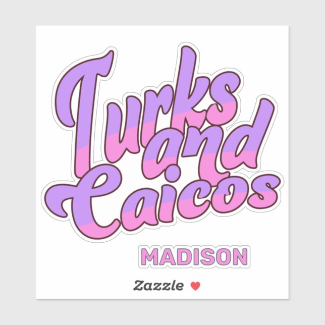 Custom Name Turks and Caicos (Sheet)