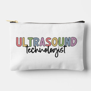 Custom Name Ultrasound Technologist Gifts Accessory Pouch