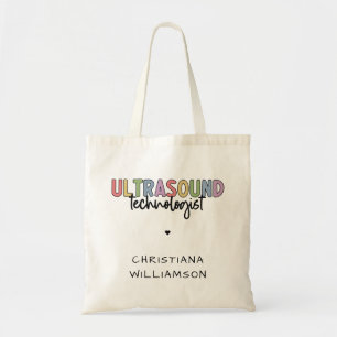 Custom Name Ultrasound Technologist Gifts Tote Bag