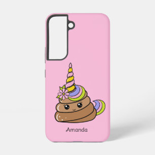 Custom Name Unicorn Poop Samsung Galaxy Case