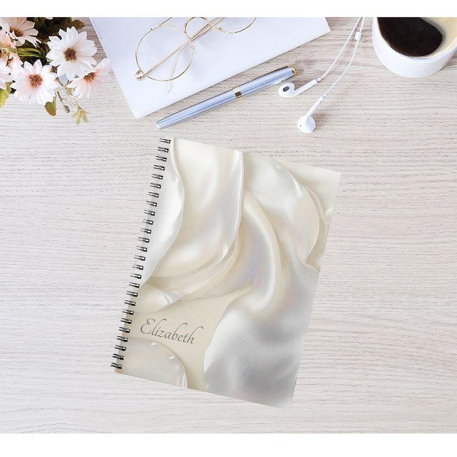Custom Name Unique Mother of Pearl Texture Notebook (Creator Uploaded)