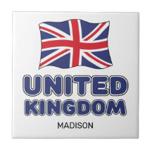 Custom Name United Kingdom Flag