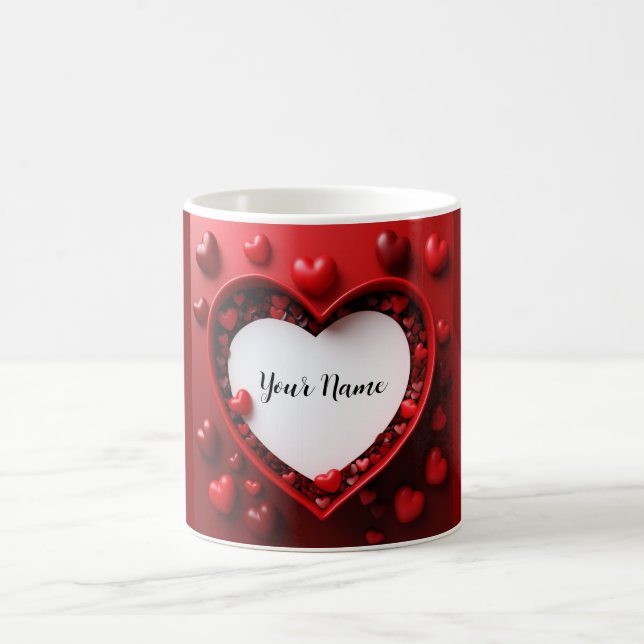  Custom Name Valentine Coffee Mug (Center)