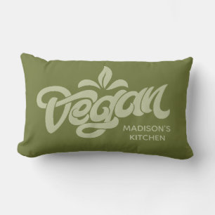 Custom Name Vegan Lumbar Cushion