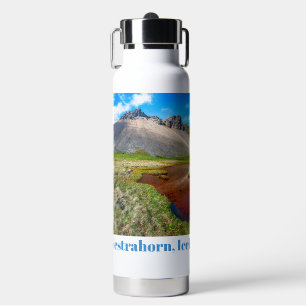 Custom Name Vestrahorn Mountains, Iceland Water Bottle