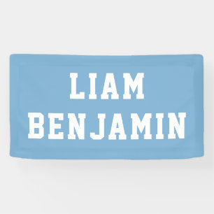 Custom Name Wall Art Personalised Baby Boy Nursery Banner