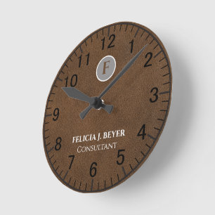 Custom Name Wall Clock Modern Minimalist Decor 