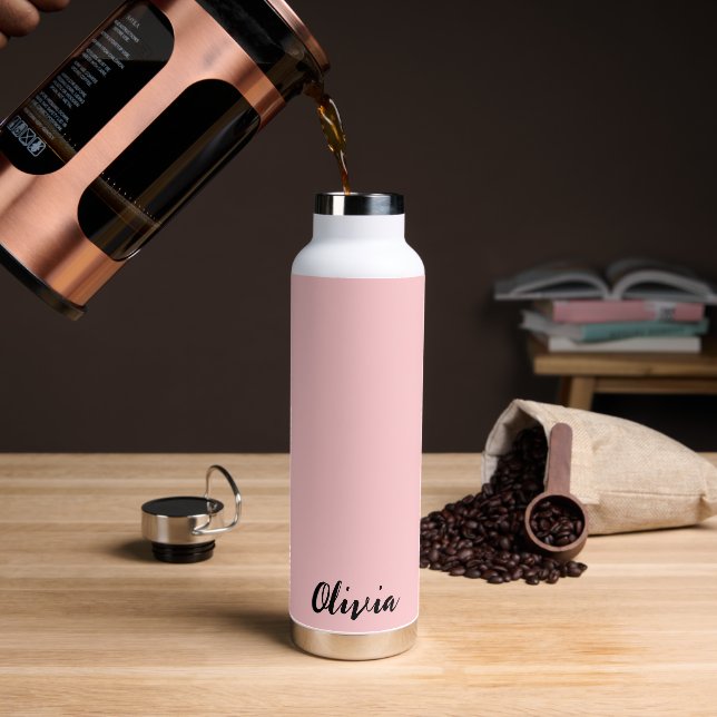 Custom Name Water Bottle (Coffee)