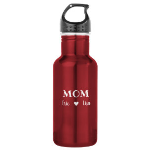 Custom Name Water Bottle for Mum Elegant Simple 
