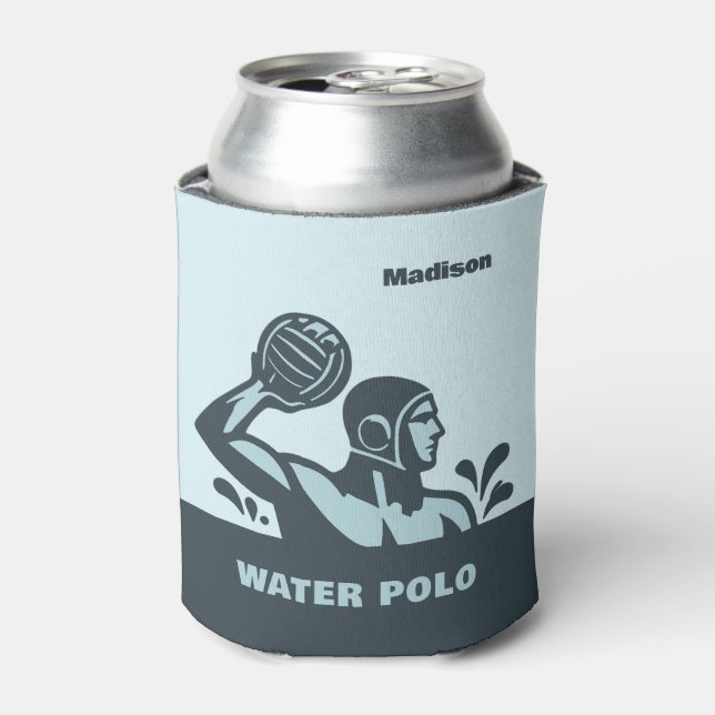 Custom Name Water Polo Can Cooler (Can Front)