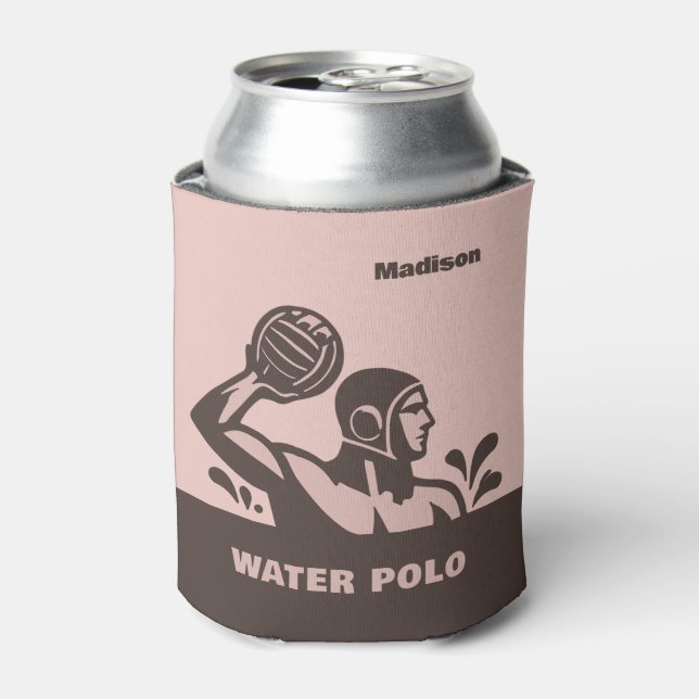 Custom Name Water Polo Can Cooler (Can Front)