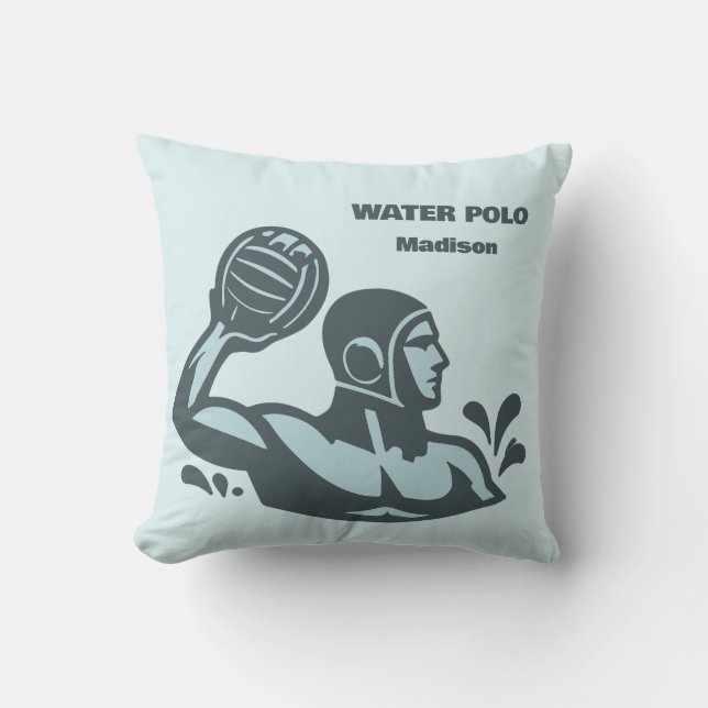 Custom Name Water Polo Cushion (Front)