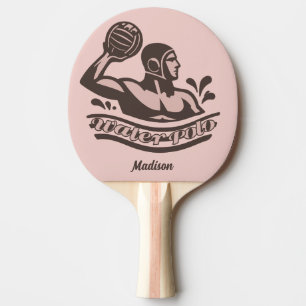 Custom Name Water Polo Ping Pong Paddle