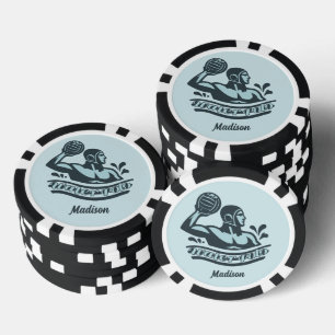 Custom Name Water Polo Poker Chips