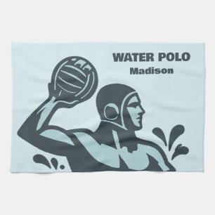 Custom Name Water Polo Tea Towel