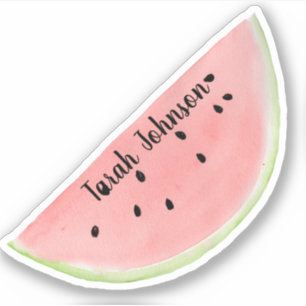 Custom Name Watermelon Sticker