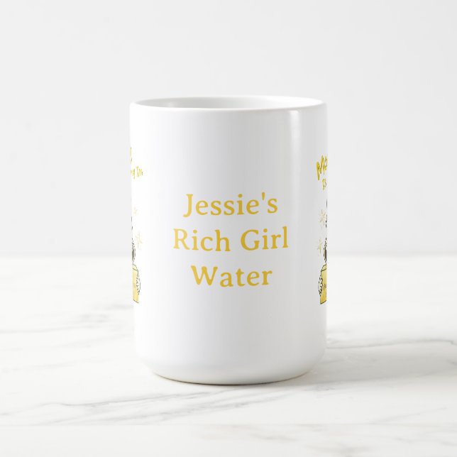 Custom Name Wealth Manifestation Pony Coffee Mug (Center)