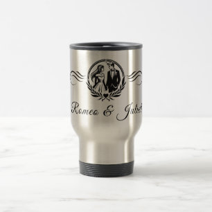 Custom Name Wedding Love Sign Travel Mug Gift