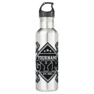 Custom NAME Weightlifting Home Crossfit Gym Throw  710 Ml Water Bottle