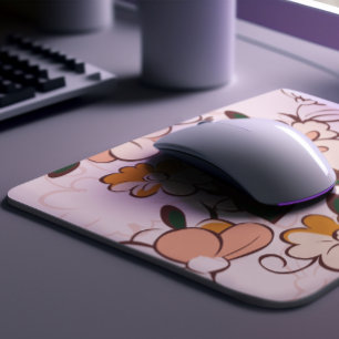 Custom Name Whimsical Botanical Mouse Pad