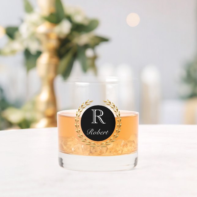 Custom Name Whiskey Glass (Insitu (Wedding))