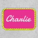 Custom name white hot pink or any color