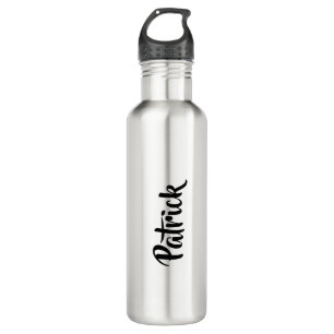 Custom name white plain 710 ml water bottle