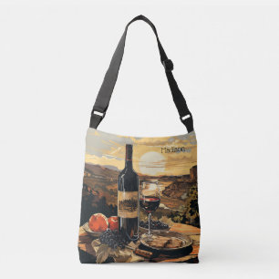 Custom Name Wine Lover's Crossbody Bag