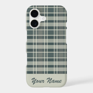 Custom name winter fabric Monochrome Check Pattern