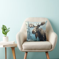 Custom Name Winter Moose