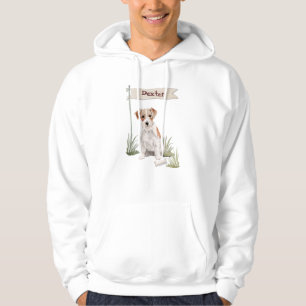 Custom Name Wire Haired Jack Russell Pet Dog Hoodie
