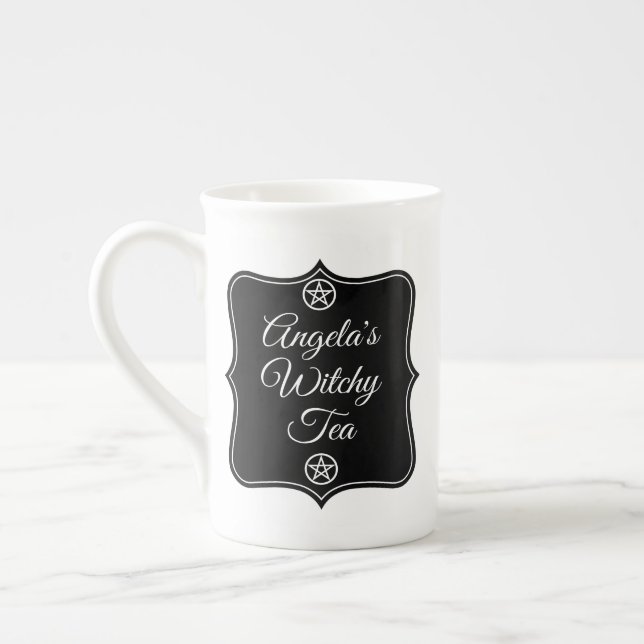 Custom Name Witchy Tea Cup | Personalise Witch Tea (Left)