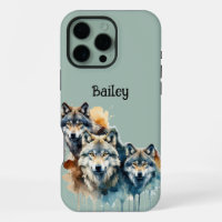 Custom Name Wolves Wolf Wildlife Nature Animal Art