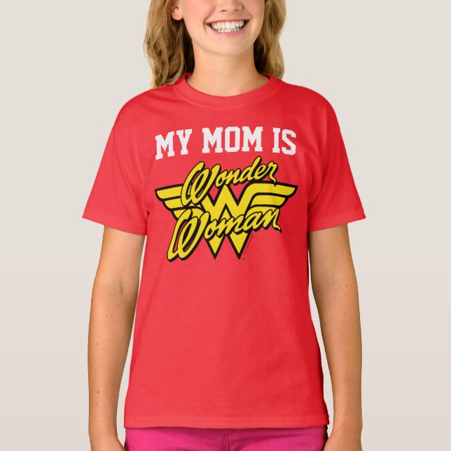 Custom Name Wonder Woman Logo T-Shirt (Front)