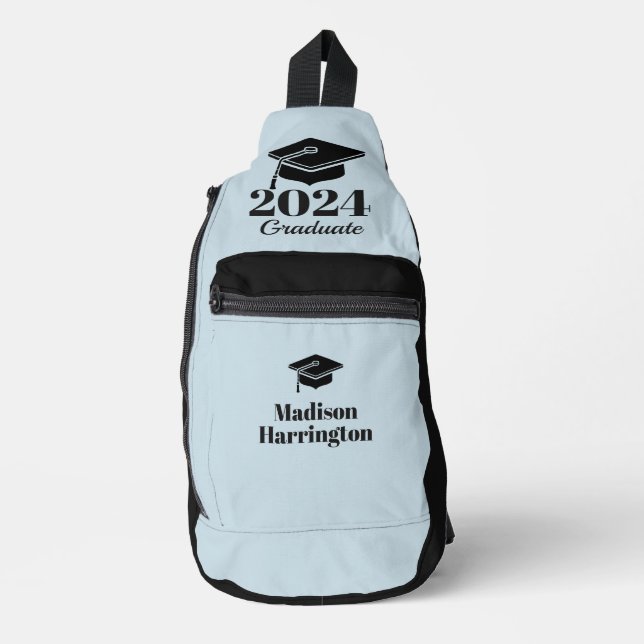 Custom Name, Year & Colour Graduation Sling Bag (Front)