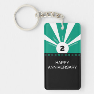 Custom Name & Year, Employee Anniversary Key Ring