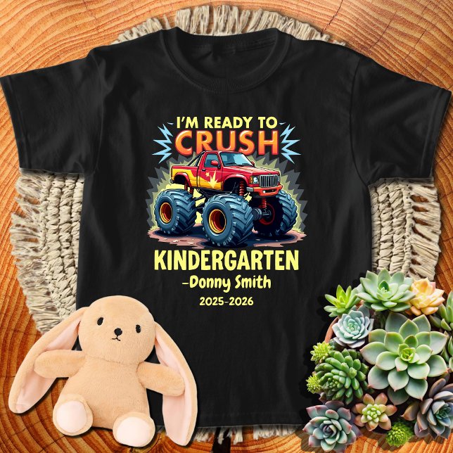 Custom Name Year I'm Ready To Crush Kindergarten T-Shirt (Creator Uploaded)