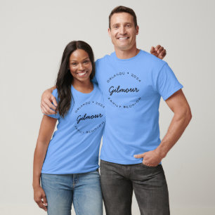 Custom Name Year Modern Typography Family Reunion  T-Shirt