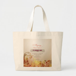 Custom Name & Year Nun, 60th Anniversary Religious Large Tote Bag