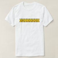 Custom name yellow police birthday warning tape
