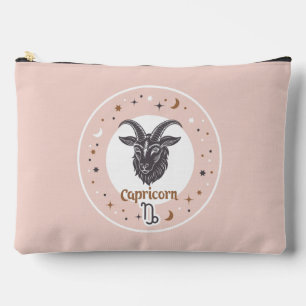 Custom Name Zodiac Sign Capricorn Accessory Pouch