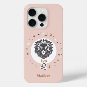 Custom Name Zodiac Sign Leo iPhone 15 Pro Case