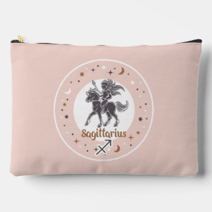 Custom Name Zodiac Sign Sagittarius Accessory Pouch