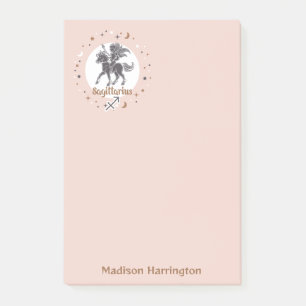 Custom Name Zodiac Sign Sagittarius Post-it Notes