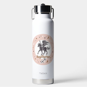 Custom Name Zodiac Sign Sagittarius Water Bottle
