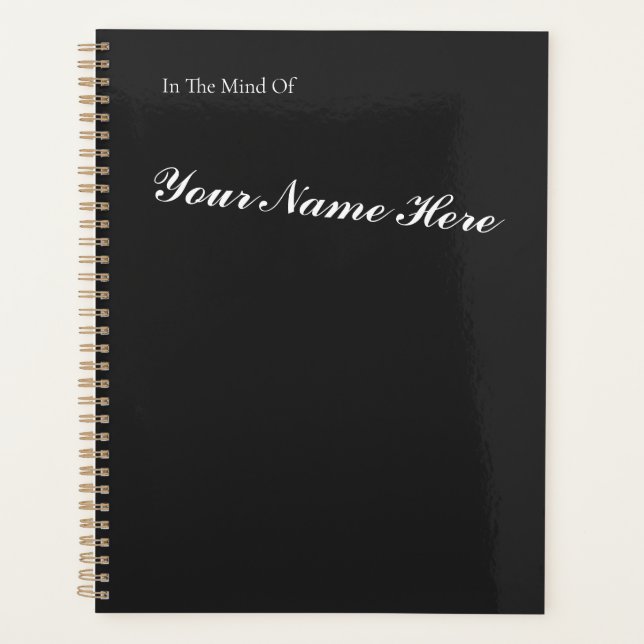 Custom Named Planner (Notebook) (Front)
